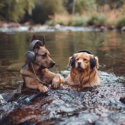 Dogs and Streams: Serene Water Sounds - Dog Music Library