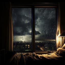 Nighttime Rainfall Reverie: Restful Sleep Sounds - Rain Drops for Sleep