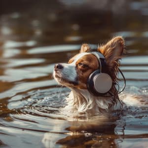 Paws in the Stream: Relaxing River Music - Raindrops for Calming Dogs
