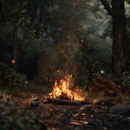 Serene Fire Chill: Calming Sleep Ambiance - Dreamlandia