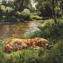 Calma Del Perro Del Arroyo: Sonidos Relajantes Del Agua - Música para perros TA