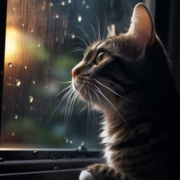 Maullidos Suaves Del Gato Y Lluvia: Música Bajo La Lluvia - Nubes maravillosas