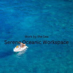 Work by the Sea: Serene Oceanic Workspace - Calm Stress Relief