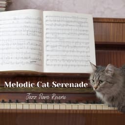 Melodic Cat Serenade: Jazz Piano Reverie - Easy Instrumental Jazz