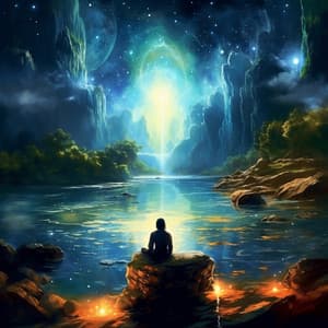 Music combined with River: Flowing Waterside Serenity - Mystic Nature