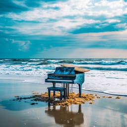 Odisea Oceánica: El Piano Pinta Melodías En Los Lienzos Azules Profundos - Resplandor de piano