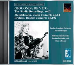 De Vito, Gioconda: Studio Recordings, Vol. 2 - Gioconda De Vito