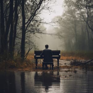 Meditación De Trabajo Lluvioso Con Piano Tranquilo - Cafetería Piano