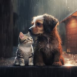 El Rítmico Arrullo De La Lluvia: Música Para La Calma De Los Gatos - Música relajante para gatitos