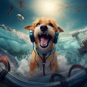Canine Waves: Ocean Melodies for Dogs - Sea Bright Waves