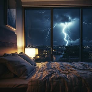 Nocturnal Thunderstorm Serenity: Binaural Bliss - Binaural Sleep Brainwave Beats