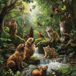 Nature’s Pet Harmony: Binaural Rain and Birds Soothing - 92 96 Hz - Fluffy