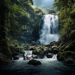 Pets' Waterfall Calm: Tranquil Nature Sounds - Morning Chill Playlist