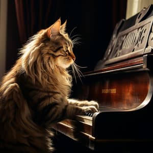 Camino Eufonico Para Gatos: Unión Encantada Del Piano - Equipo de piano relajante