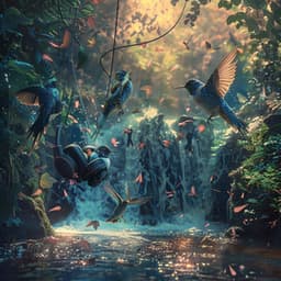 Binaural Birds at Creek: Nature’s Echoing Chorus - 92 88 Hz - Theta Aum