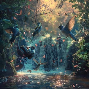 Binaural Birds at Creek: Nature’s Echoing Chorus - 92 88 Hz - Theta Aum