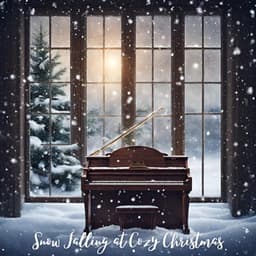 Snow Falling at Cozy Christmas: Beautiful Piano - Magic Winter