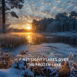 First Light Flares Over the Frozen Lake - Starwater