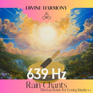 639 Hz Rain Chants: Tibetan Bowls for Loving Kindness - Divine Harmony