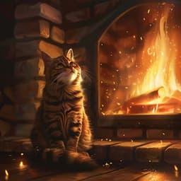 Mascotas Junto Al Fuego: Vibraciones De Música Relajante - El relajante Real Animal