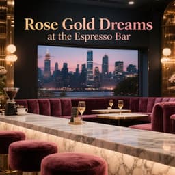 Rose Gold Dreams at the Espresso Bar - Coffee Lounge Jazz Band