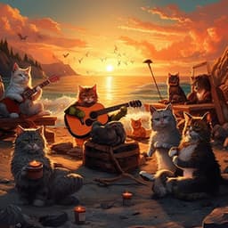 Paws in Oceanic Chorus: Pet's Blissful Cadence - Wonderful Escape