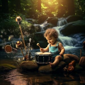Waterfall Lullaby: Baby's Melodic Echo - Power and Energy