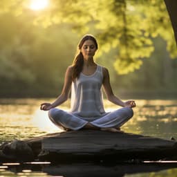 Binaural River Meditation: Flowing Serenity - Thunderstorm Meditation