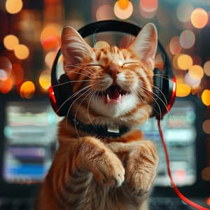 Lofi Cat Whiskers: Feline Rhythmic Chords - Whispering Streams