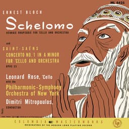 Bloch: Schelomo & Saint-Saëns: Cello Concerto No. 1 in A Minor & Tchaikovsky: Variations on a Rococo Theme, Op. 33 - Leonard Rose