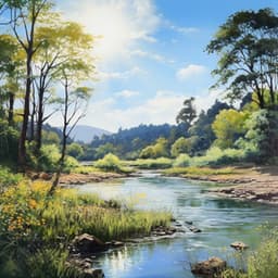 Binaural Harmony with Soothing Stream Ambience - Earth Frequencies and 432 Hz Frequencies