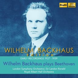 Backhaus Plays Beethoven - Wilhelm Backhaus
