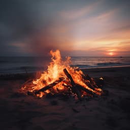 Embers of Serenity: Peaceful Fire Harmonies - Australian Nature