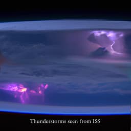 Thunderstorms seen from ISS - Thunderstorms