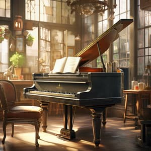 Concentración Cósmica: Pintando La Expanse En Melodías Estelares - Relajante Piano Jazz