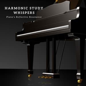 Harmonic Study Whispers: Piano's Reflective Resonance - Dried Roses