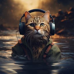 Water Purr: Cats' Calming Echoes - Cat Music Hour