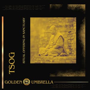 Tsog - Ritual Offering in Sanctuary - Golden Umbrella