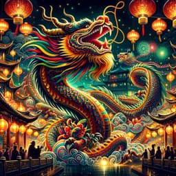 Mystical Dragon: Chinese New Year Harmony 2024 - Chinese Yang Qin Relaxation Man