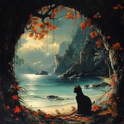 Santuario Oceánico Para Gatos: Relajantes Sonidos Del Mar - Música para Cafeterías