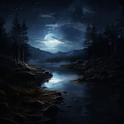 Oasis Nocturno: Recital De Un Río De Ensueño - Naturaleza Sueño