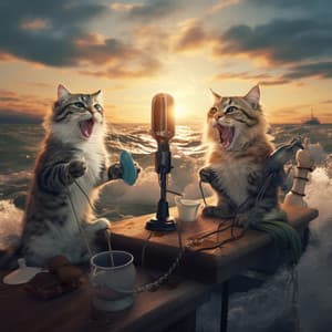 Cats Ocean: Purr Wave Serenity - Brain Stimulation Consort