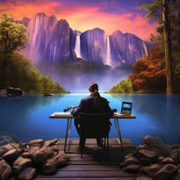 Office Waters Lullaby: Music by the Canal - Calm Waves Water