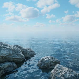 Binaural Ocean Calm for Relaxation - Relaxing Music for Stress Relief