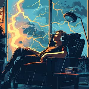 Thunder's Embrace: Relaxation Music - Noisy Moons