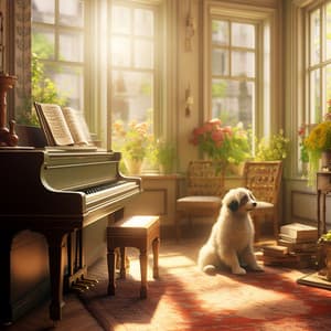Piano's Pet Harmony: Calming Tunes for Animals - Pet Music Therapy