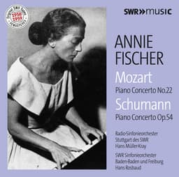 Mozart: Piano Concerto No. 22 in E-Flat Major, K. 482 - Schumann: Piano Concerto in A Minor, Op. 54 - Annie Fischer