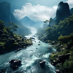 Ecos Relajantes Del Río: Coral Melódico Junto Al Agua - Música pacífica