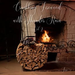 Fire: Crackling Firewood with Thunder Rain Vol. 2 - Music For Pets
