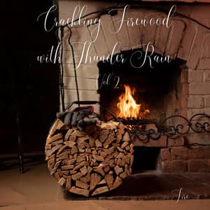Fire: Crackling Firewood with Thunder Rain Vol. 2 - Music For Pets